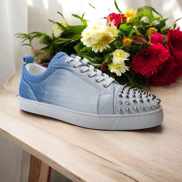 NWT Christian Louboutin Louis Junior Spike Sneakers (44/11) - Picture 1 of 8